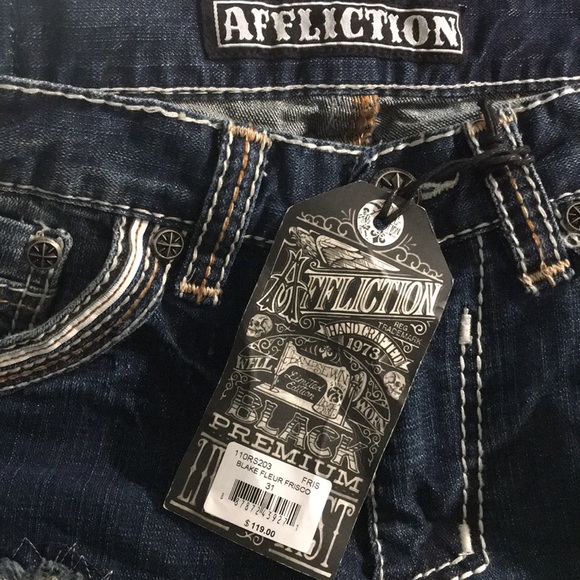 🆕Affliction Jeans -Blake Fleur Frisco Men’s Jeans - Picture 3 of 10